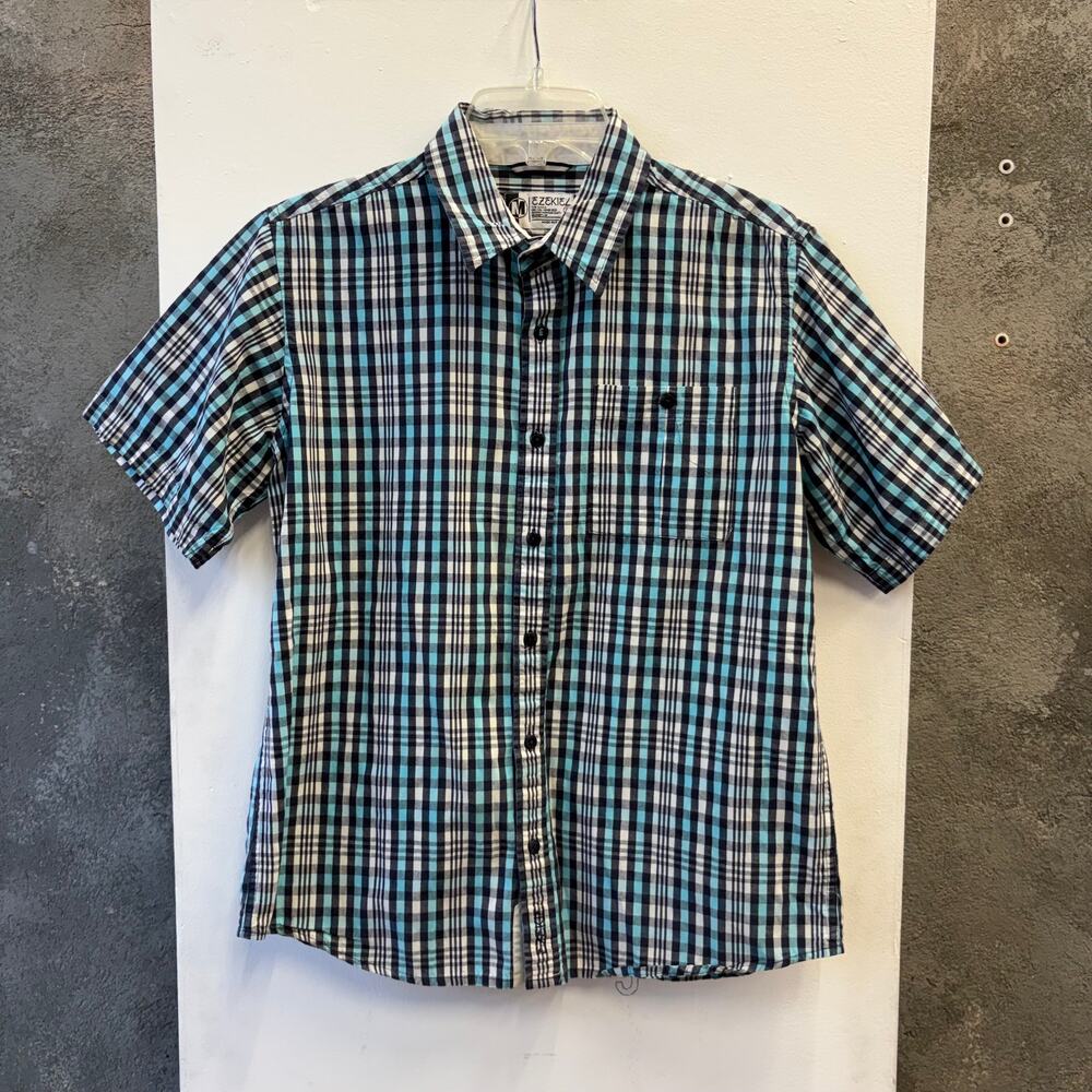 Ezekiel Vintage Blue Plaid Shirt